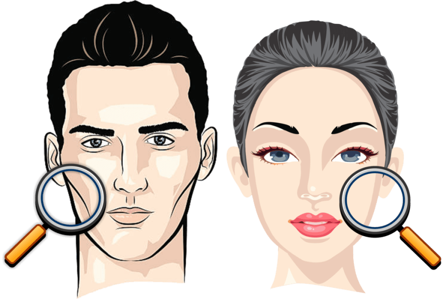 फ़ेस रीडिंग (चेहरा दर्पण) Face Reading Anylasis